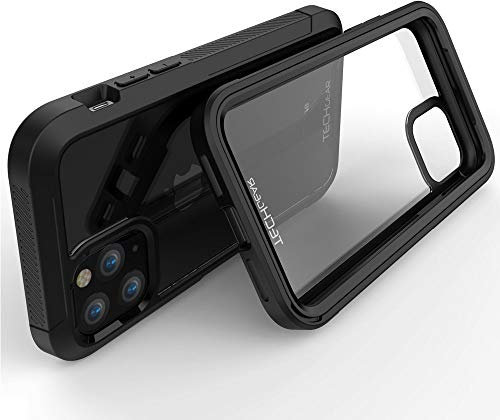 TECHGEAR iPhone 11 Pro Tough Case, [Fusion Armour] Premium Slim Hybrid Tough Rugged Protective Bumper Case Heavy Duty Protection with Screen Frame Designed For Apple iPhone 11 Pro 5.8 - Black