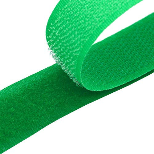 4m Klettband zum Nähen 20mm Flausch- & Hakenband 50 Farben Klettverschluss, Größe:20mm, Gurtband:151 grün