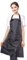 UK Handmade Black Waterproof Soft PVC Apron with Adjustable Neck Strap and Front Pockets, Wipeable and Sanitizable