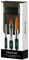 ESCODA Set 3 Pennelli Acquerello - Green Set Viaggio nº.4,12,16 Punta Tonda Lunga Piatto Quadrato Fibra Sintetica Ultimo Prado Barroco Professionale Custodia Tessuto Verde Fatto a Mano a Barcellona.