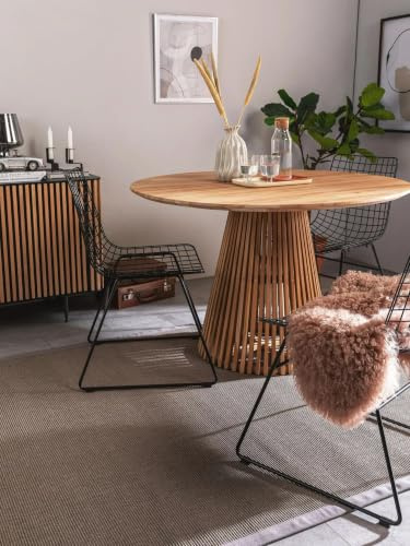 benuta Nest Sisal Naturfaser Teppich Sana - Grau 120x180 cm - Robuster Teppich für Esszimmer & Wohnzimmer - 100% Sisal Naturfaser - Zeitloses Design
