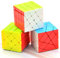 Yealvin 4 x 4 x 4 Speed Cube Set, Magic Cube Bundle von 4 x 4 Windmühlenwürfel, Fischer-Würfel und Achsenwürfel, 4 x 4 Aufkleberlose Würfel Gehirn-Teasers, Puzzle-Spielzeug, bunt, 3 Stück