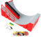 MOMSIV Mini Finger Skateboard, DIY Funny Skate Park Board with Ramp Accessories Set for Kids and Children (A)