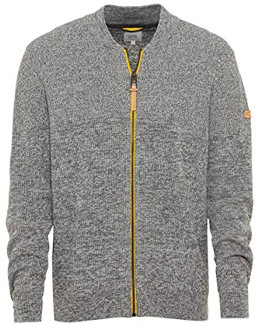 camel active Herren Strickjacke aus einem Soften Baumwollmix