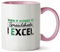 Hippowarehouse When it Comes to Spreadsheets I excel Printed Mug Various Colour Options Ceramic Cup Kitchenware 11oz