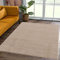 SANAT Kurzflor Teppich Wohnzimmer - Uni Modern Teppiche fürs Schlafzimmer, Arbeitszimmer, Büro, Flur, Kinderzimmer und Küche - Beige, 160 x 230 cm