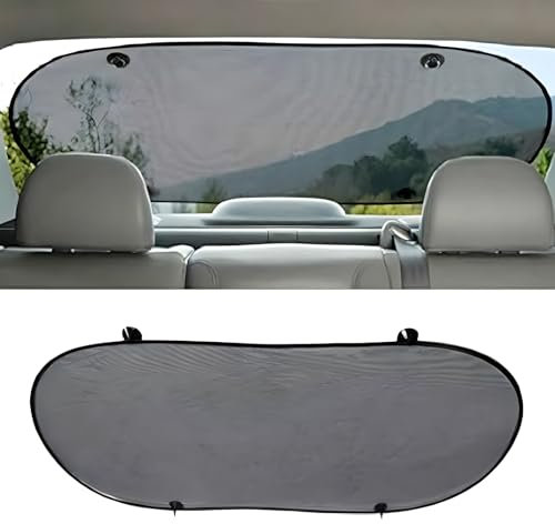 Riloer Car Window Shade for Rear Window, Universal Auto Rear Window Sunshades Cover Visor Shield Screen Compatible with Most Cars,Boot Window Sun Shield,Car Blinds Boot,Car Rear Window Shade
