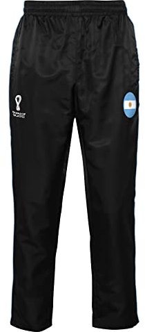 FIFA Jungen Offizielle World Cup 2022 Trainingshose Fußball Argentinien, Schwarz, S-4