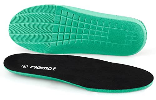 riemot Solette Scarpe in Comfort Foam,Solette Sportive per Assorbimento Degli Urti e Ammortizzazione,Supporto Arco Suole Scarpe per Uomo e Donna,Inserti per Scarpe Traspirante di Ricambio,36-46 EU
