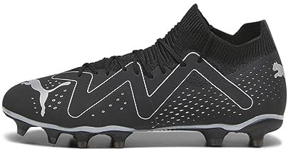PUMA Herren Future Match Fg/Ag Fussballschuh, Schwarz Silber, 43 EU