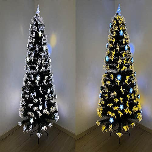PLUS HOME árbol de Navidad con luz incorpora.ARBOL DE Navidad 150CM Fibra con Estrella Blanca-Calida