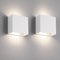 FUPE LED wandleuchte innen, Wandleuchte innen 2 Stücke, Modern up and down leuchten 12W Neutralweiß,4000K Innen Wandleuchte 1200LM für Wohnzimmer, Schlafzimmer, Flur (weiß)