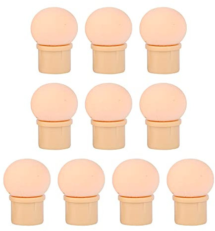 10 Pcs Round Nail Art Sponge Head Soft Nail Brush Sponges Head Nail Art Pen Head for Home Manicure Store Salon Use