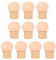10 Pcs Round Nail Art Sponge Head Soft Nail Brush Sponges Head Nail Art Pen Head for Home Manicure Store Salon Use