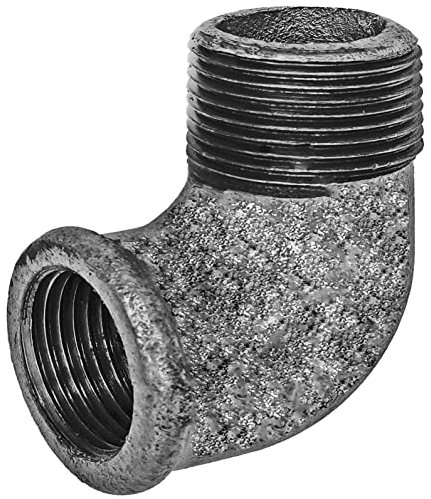 Winkel 90° Grad mit 2 Zoll Rohr Innengewinde IG und Rohr Aussengewinde AG Gewinde Fitting Verschraubung aus Temperguss verzinkt Nr. 92