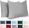 Taie Oreiller 40x60 Coton Renforcé (Set de 2) - Gris Clair - Tissage serré de 57 Fils/cm² - Taie Oreiller 40 x 60 cm- Certifié Oeko Tex