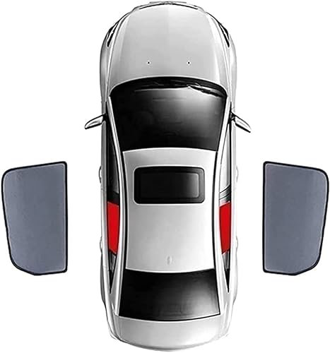 LWYA Auto Seitenfenster Sonnenschutz für BMW X2 F39 2017-2023, Sonnenblende, UV-Schutz, Selbstklebende magnetische Sonnenschutze, atmungsaktiver Mesh-Vorhang-Sonnenschutz,2pcs Rear Doors