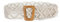 GIMIRO Ceinture tissée pour femme - Ceinture bohème [5 x 100 cm] Cordon ciré - Ceinture creuse avec boucle échelle - Style ethnique - Accessoires de mode - Décoration de robe, beige, 5cm x 100cm