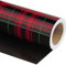 WRAPAHOLIC Mini rouleau de papier cadeau réversible – 43,2 cm x 10 m – Motif écossais rouge et noir pour anniversaire, Noël, vacances, fête, fête prénatale