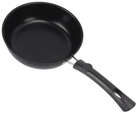 Small Frying Pan, Small Frying Pan 12cm 14cm 16cm 18cm 20cm Prevents Stick Stain Resistance Light Smoke Stainless Steel Omelet Pan for Egg Roll Pancakes Muffin Making (20CM)