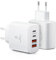 2-Pezzi Caricatore USB C, 40W 4-Porte Presa USBC Caricabatterie Multiplo PD & QC Caricatore Rapido, Alimentatore Multipla Spina USB per iPhone 15 14 13 Pro Max 12 11 SE XS X XR 8, iPad, Samsung