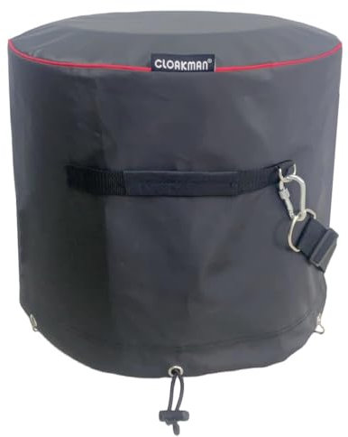 CLOAKMAN Hochwertige, robuste Raucherabdeckung mit Tragetaschenfunktion, anwendbar für Solo Stove Ranger 1.0 und 2.0 (schwarzer Stoff)