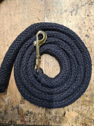 Jumbo Führstrick mit Karabiner Gold, schwarz, 2m