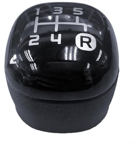 HEIBTENY Schaltknauf Knauf Schwarz 5-Gang Gangschaltkopf 502942700 5-Gang-Gangknauf FÜR Fiat FÜR Panda ab 2012