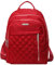 RUNGZ Schulrucksack Black Rucksack Women Rucksack Schultasche Leichtes Umhängetasche Daily Rucksack Für Frauen, Damen Und Mädchen Reisen Arbeitseinkauf-Rot