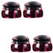 Healvian 4sets Nail Art Stamping Kit Dual Silicone Stamper Nail Stamping Plates for Creative Manicure Designs for Art Enthusiasts Red