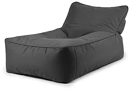 Outdoor Solid Color Foldable Adults Bean Bag Sofa Cover Lounger Relax Garden Beanbag Big Man Recliner Black Outdoor Furniture Cover