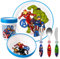 Avengers Kids 6 Piece Reusable Dinner Set - Plate/Bowl/Cup/Knife/Fork/Spoon - Childrens Dinnerware Tableware Cutlery Set