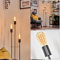 HOFSTEIN Stehleuchte Limmingen, Stehlampe aus Metall in Schwarz, moderne Leuchte im Industrial/Retro/Vintage-Design mit Fußschhalter, 141 cm, E27, Wohnzimmer, Schlafzimmer, Esszimmer, Büro