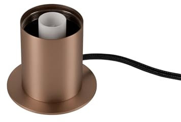 SLV VARYT KUPFER- Nachttischlampe aus Glas, Tischlampe Rund, Dimmbare Tischlampe, Lampe mit Warmweißem Licht, Tischleuchte mit effizienter LED Technik, Vintage Deko Wohnzimmer, E14