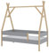 VitaliSpa Tipi-Bett Bali, Grau, 80x160 cm mit Matratze