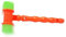 JOINPAYA 12pcs Plastic Boys and Girls Hammer Toy Aound Effect Musical Squeaky Hammer for Toddlers Educational Toy for Boys and Girls Party Random Color