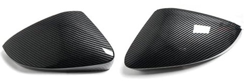 ZSHYTWE Spiegelabdeckungen Gloss Black Auto Seitenflügel Spiegelkappen Abdeckung Für Skoda Für Octavia Mk3 A7 5E 2014-2019 Auto Spiegelkappen(Kohlefaser)