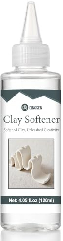 Premium Polymer Clay Softener – Revive Hardened Clay, Enhances Flexibility & Adhesion, Adds Shine After Baking, Ideal for Ceramic Artists, Teachers & DIY Craft Lovers (120ml)