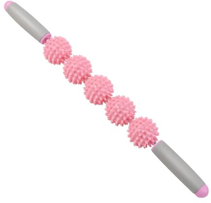 Muskelmassagestab – Massagestab-Roller | 360° Spannungsreduzierung | geriffelte Zahnräder für Triggerpunkte | Sofort effektives Igel-Massagegerät für Beine und Körper, Tiefengewebe-Massagegerät für