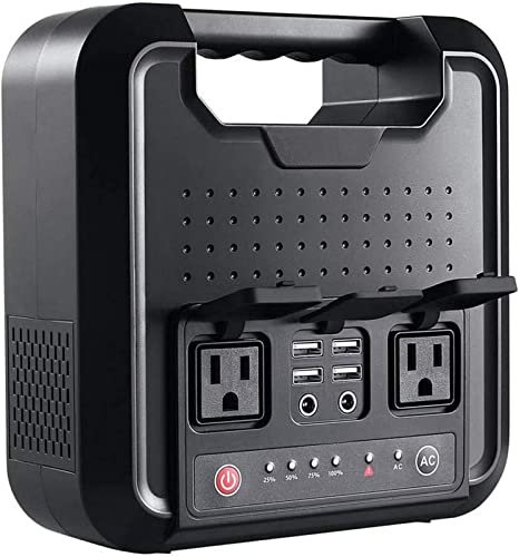 HTDRE Générateur d'extérieur Portable 300 W, Batterie Lithium, Batterie Externe 220 V, 12 V, Sortie USB CC, pour Camping, Urgence à Domicile, 220 Wh, 54 000 mAh