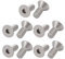 sourcingmap 1/4-20x5/8 pouce tête plate acier inox 304 hex prise 10pcs