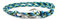 Chasing Fin Fish Hook Pendant Bracelet - Cool 30-Inch Military-Grade 550 Paracord Bracelet & Anklet - Adjustable Size, 100% Nylon Nautical & Fishing Accessory Hook Pendant, Pewter (Oceanic, Pewter),