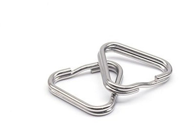 HITHUT 2pcs Camera Eyelet Ring Split Ring Lug Ring Triangle Strap Ring Hook for DSLR RF Mirrorless Camera (Stainless Steel)