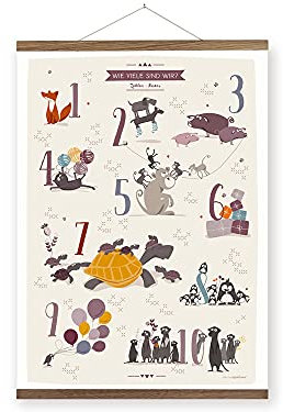 Cats on Appletrees Zahlenposter 7604