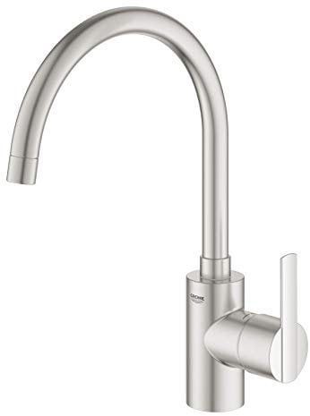 GROHE Mitigeur monocommande évier de cuisine Feel, Supersteel, 32670DC2 (Import Allemagne)