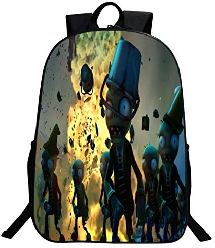 WANHONGYUE Plants vs. Zombies Image Printing Backpack Rucksack Packsack School Bag for Student Boys and Girls /2