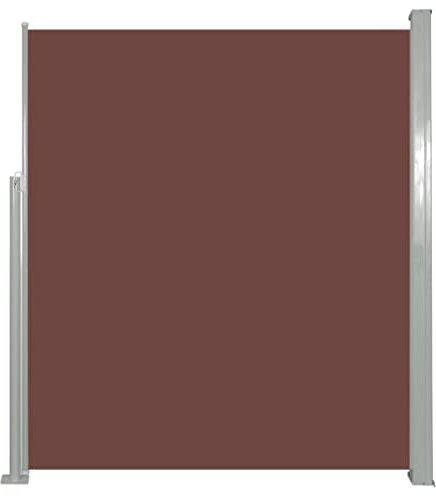 vidaXL Seitenmarkise 160x500cm Braun Sichtschutz Windschutz Sonnenschutz