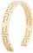 Akitsune Argius Mäander Armreif | Griechisch Antik Armschmuck Frauen Herren Edelstahl Armband Cuff - Gold 55mm