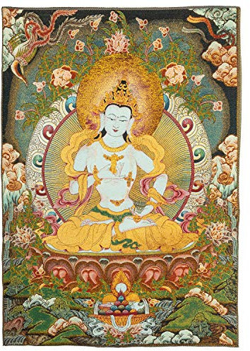 Prime Feng Shui Seidenstickerei Tibetische Vajrasattva Thangka Wandbehang für Home Decor Thangka Meditation