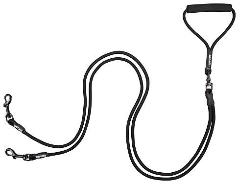 Rebel Petz 5213 Verstellbare Doppelleine Hundeleine für 2 Hunde - Small, S